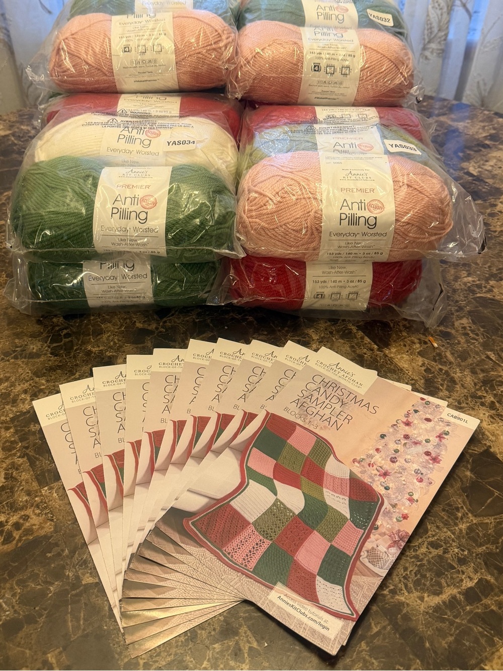 Annie’s Kit Club Christmas Candy Sampler Afghan